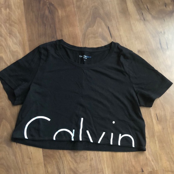 Calvin Klein Jeans Tops - Calvin Klein cropped top tee shirt #K